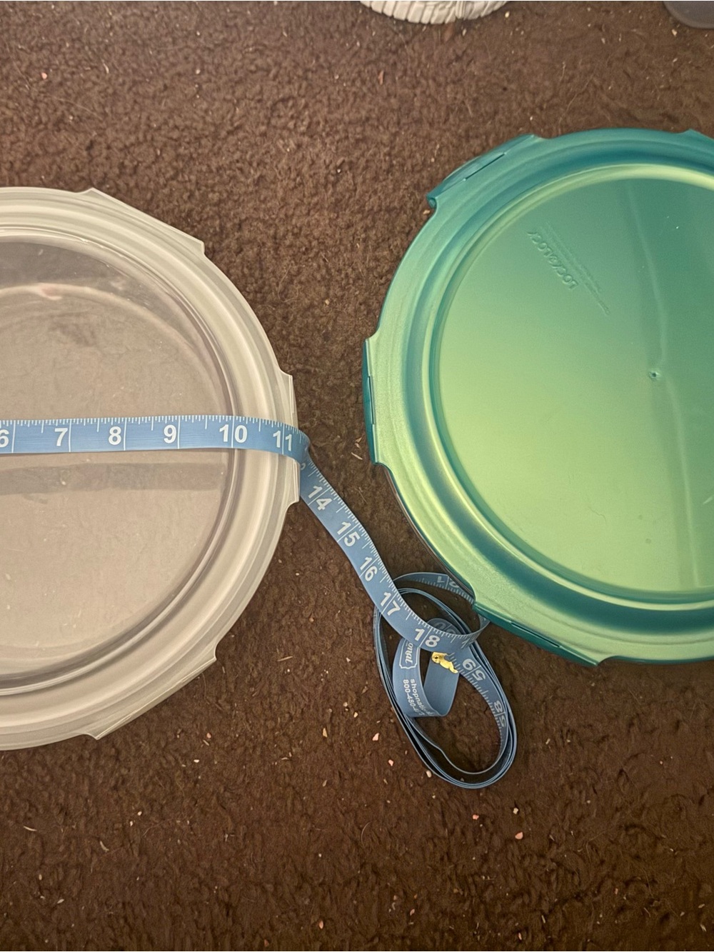 Round glass bottom lock n lock  Food Storage Lids in Green and Clear